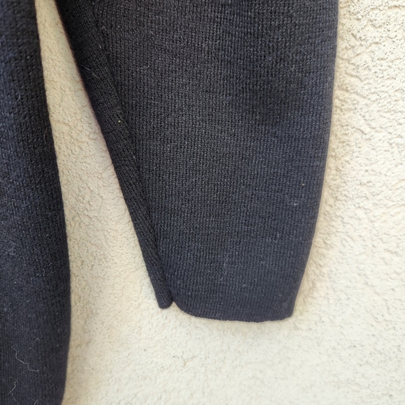 Charter Club Sweater Womens Medium Black 100% Merino Wool Vintage Pullover Tunic - Picture 6 of 10